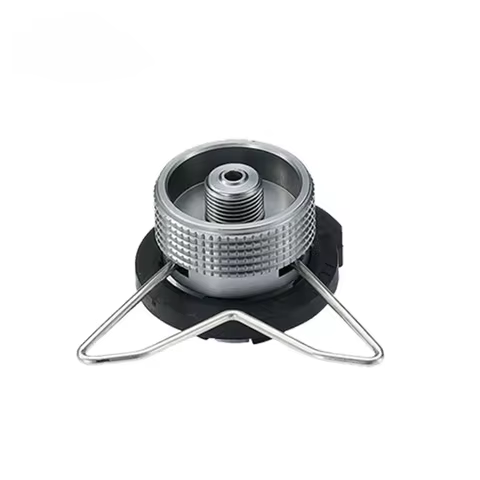 Butane Adapter with Bracket Gas Cartridge Head Conversion Adapter Nozzle Bottle Type Input Screw Type Lindal Valve Output 2023 6 best sales wokbrander - №3