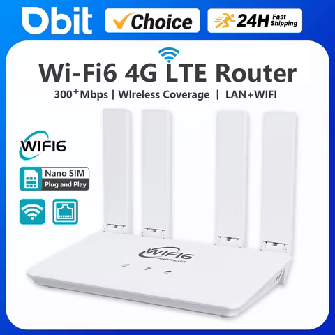 4G Lte Router WiFi6 Routers 300Mbps 4G WiFi Modem Compatible Non Contract 5G SIM Card Hotspot Signal Extender 12 best sales internet modem - №10