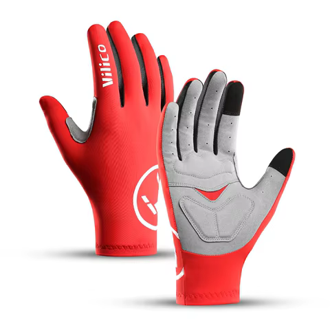 Touch Screen Long Full Fingers Half Fingers Gel Sports Cycling Gloves MTB Road Bike Riding Racing Women Men Bicycle Gloves 10 best sales winter gloves men - №10