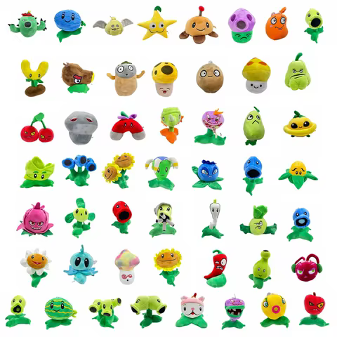 1pcs 13-20cm Plants vs Zombies Plush Toys Doll PVZ Sunflower Chomper Melon Peashooter Plants Soft Stuffed Toys for Children Kids 8 best sales zebra finch bird - №7