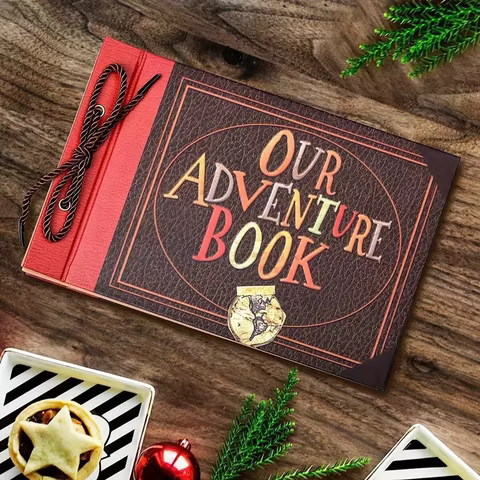 DIY Photo Album Travel Scrapbook Our Adventure Book Travel Diary Loose-leaf Photobook Souvenir Book Valentine's Day Gift 6 best sales photobooks - №4