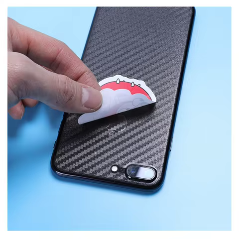 100pcs Custom Stickers PVC Waterproof Die Cut Vinyl Logo Design Brand Laptop Cute Personalized Sticker Glossy Film for Business 6 best sales my name is sticker - №6