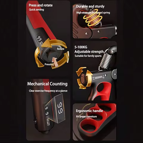 5-60/100/150kg Grip Strength Gym Wrist Expander Hand Strengthener Adjustable Muscle Recovery Fitness Hand Strength Exercise 12 best sales roster - №11